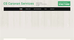 Desktop Screenshot of cgcaravanservices.com