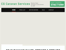 Tablet Screenshot of cgcaravanservices.com